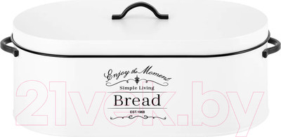 Хлебница Elan Gallery С крышкой / 240378 (белый)