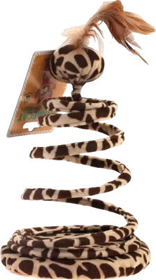 Игрушка для кошек Homecat Мяч с пером на пружине / 72362