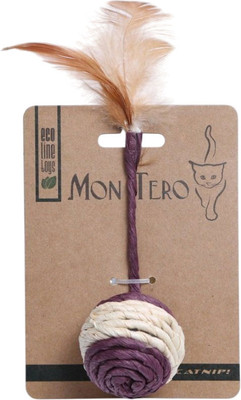 Игрушка для кошек Mon Tero Eco Мячик с пером / 60304