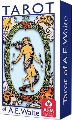 Гадальные карты AGM Urania A.E.Waite Tarot Blue Edition-Pocket / 1067012565