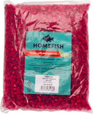 Грунт для аквариума Homefish 84340 (1кг, красный)