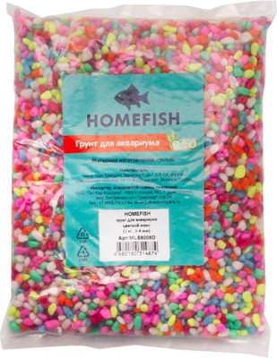 Грунт для аквариума Homefish 84343 (1кг, цветной микс)