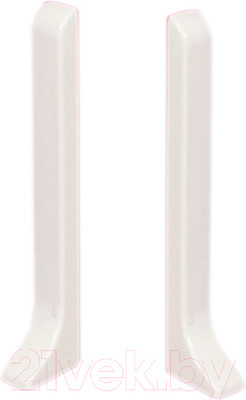 Заглушка для плинтуса Profiling ПЛ-100 (2шт, белый муар)
