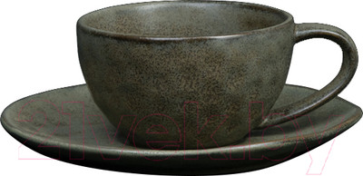 Чашка с блюдцем Corone Sacramento HD805210 HD805211 / фк9124 (серо-зеленый)