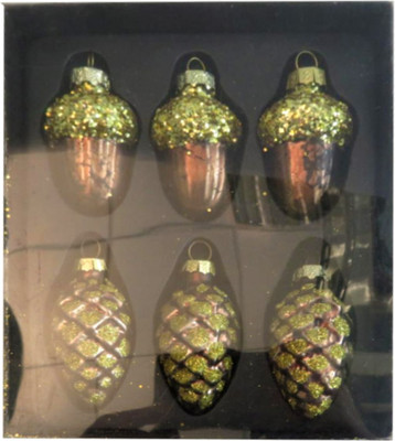 Набор елочных игрушек GreenTerra 0283-1 (6шт)