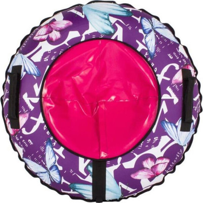 Тюбинг-ватрушка Snowstorm BZ-100 Butterfly / W112883 (фиолетовый/ розовый)