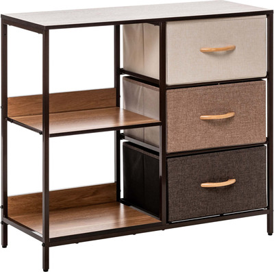 Комод Импэкс Leset Локи 3 ящика с полкой (коричневый/бежевый)