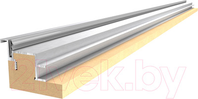 Коробка FiloMuro Revers Invisible 43 четверть ALU под 2 петли (2.5шт, хром матовый)