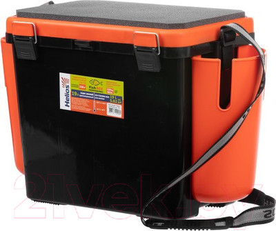 Ящик рыболовный Helios FishBox (19л, оранжевый)