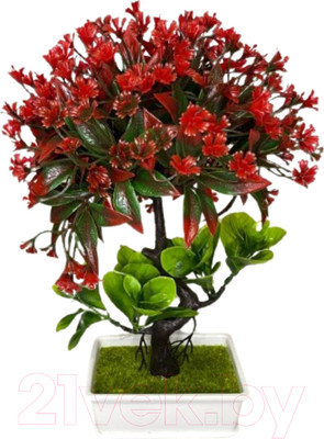Искусственное растение Merry Bear Home Decor Бонсай / EGB3121005 (красный)