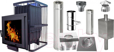 Печь-каменка КомфортПром Сталь закрытая / 1002210032