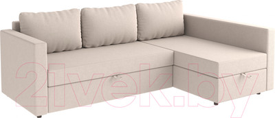 Диван угловой Mio Tesoro Тилаус длинный подлокотник (Сream)