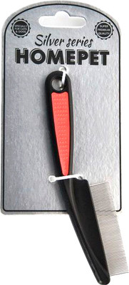 Гребень-расческа для животных Homepet Silver Series 70 зубьев / 80017