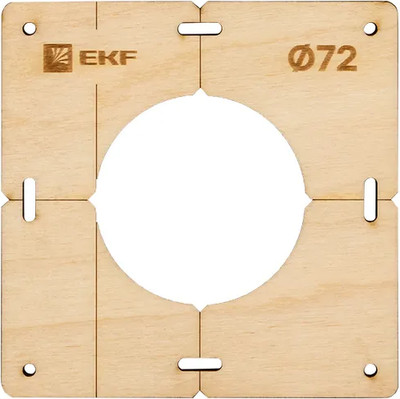 Шаблон разметочный EKF Для подрозетников / sh-d72-1