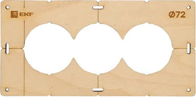 Шаблон разметочный EKF Для подрозетников / sh-d72-3