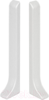 Заглушка для плинтуса Profiling ПЛ-60 (2шт, серебро/матовый)