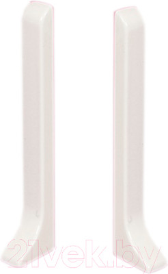 Заглушка для плинтуса Profiling ПЛ-80 (2шт, белый муар)