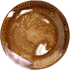 Тарелка столовая обеденная No Brand Tvist Madeira / фк6101 (коричневый)