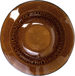 Тарелка столовая глубокая No Brand Tvist Madeira / фк6115 (коричневый)