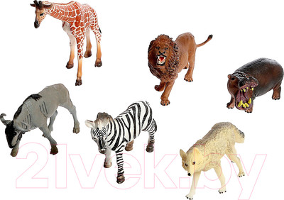 Набор фигурок игровых Зоомир Звери Африки 3Y506002 / 5155892 (6шт)