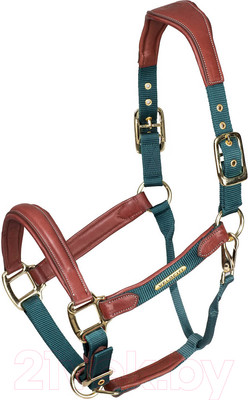 Недоуздок для лошади Shires Velociti Lusso Premium / 4153/GREEN/COB (зеленый)