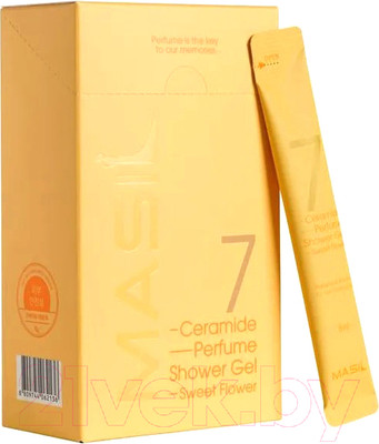 Гель для душа Masil 7 Ceramide Perfume Shower Gel Stick Pouch Аромат малины/жасмина (20x8мл)