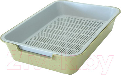Туалет-лоток Homecat Бюджет с сеткой / 70025 (желтый)