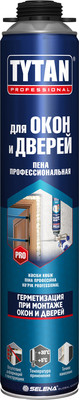 Пена монтажная Tytan Professional Для окон и дверей всесезонная профессиональная (750мл)