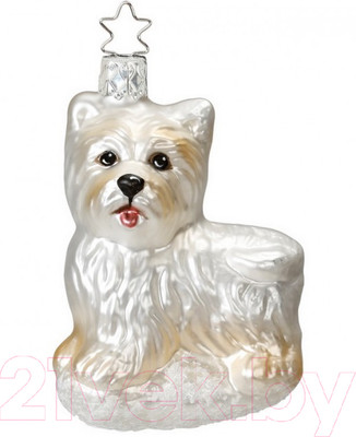 Елочная игрушка Inge's Christmas House And Farm. Вест-хайленд-терьер / 10006S016