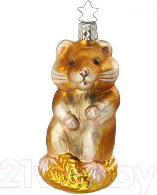 Елочная игрушка Inge's Christmas House And Farm. Хомяк / 10047S015