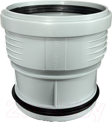 Муфта внутренней канализации Burke 110/110 / 110110G с увеличенным внутренним проходом (серый)