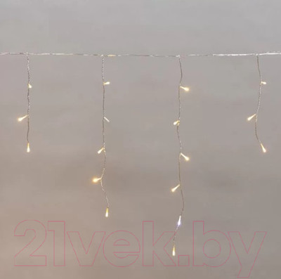 Светодиодная бахрома Neon-Night Айсикл 255-546 (10x0.6м, теплый белый)