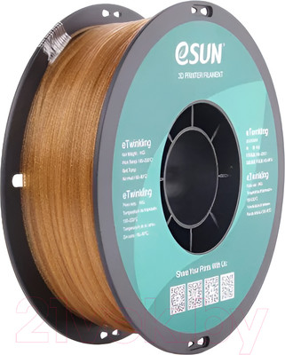 Пластик для 3D-печати eSUN eTwinkling Filament / т0036025 (1.75мм, 1кг, золото)