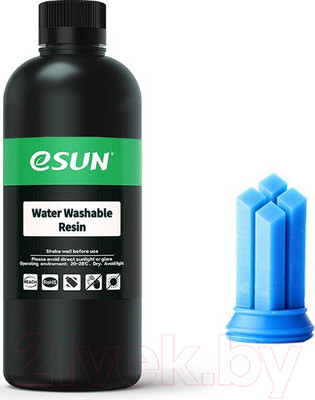 Фотополимерная смола для 3D-принтера eSUN Water Washable Resin For LCD / т0034865 (500г, синий)