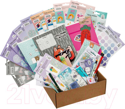 Набор канцелярский Meshu Cat In Box / MS_55332 (35пр)