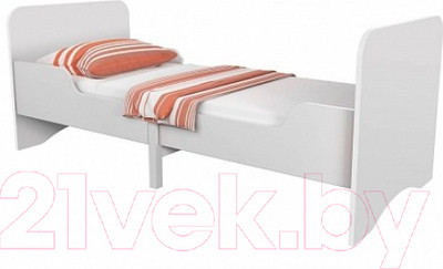 Односпальная кровать детская Polini Kids Fun 3200 (белый)
