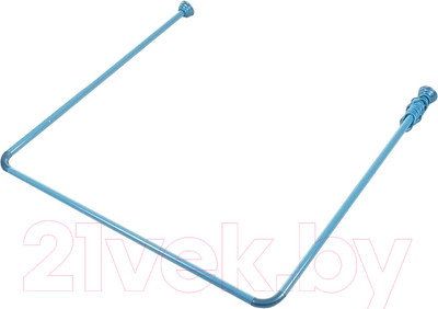 Карниз для ванны Европласт Comfort Life 0.80x0.80x0.80 (голубой, угловой)