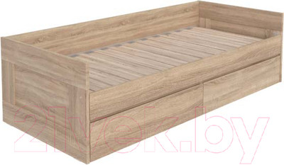Кровать-тахта Mio Tesoro Сириус раздвижная 80x200 2.02.08.460.3 (дуб сонома)