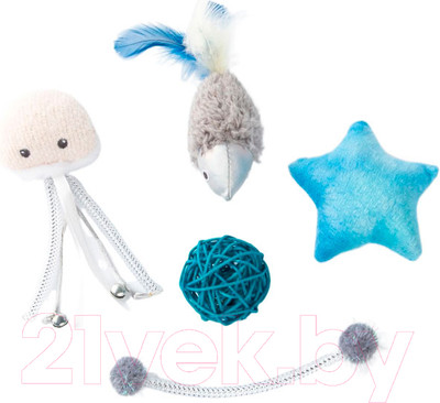 Набор игрушек для кошек Pet Park Космический сет с кошачьей мятой / TOY99933-VA