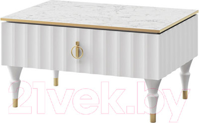 Журнальный столик Мебель-Неман Лоренсо / МН-043-38 (1) (белый)