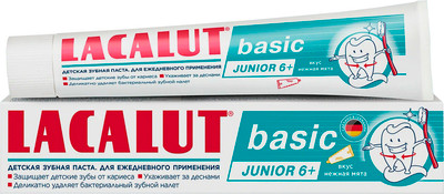 Зубная паста Lacalut Junior 6+ Нежная мята (60г)