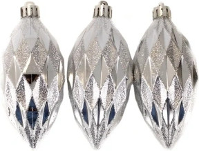 Набор елочных игрушек Белбогемия Сосулька-рубик 28372533 / 256075 (3шт)