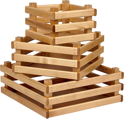 Набор ящиков декоративных Polini Kids Home Boxy / 0003156-21 (лакированный)