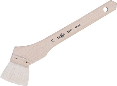 Кисть для рисования ГАММА Коза №30 с фигурной ручкой / 1411030