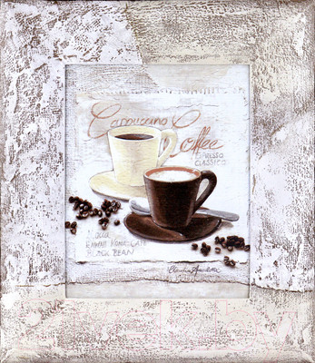 Картина Декарт Утренний бодрящий кофе 8Л0395 (в раме)