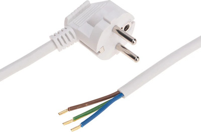 Шнур сетевой Rexant 11-1327 (2м, белый)