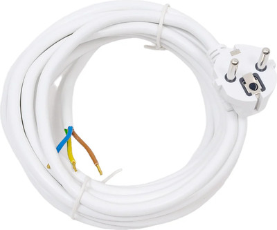 Шнур сетевой Rexant 11-1329 (5м, белый)