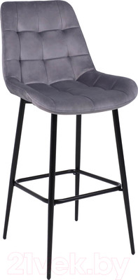 Стул барный Алвест AV 405 (темно-серый бархат Н-15/черный)