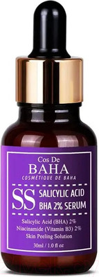Сыворотка для лица Cos de Baha Salicylic Acid 2% Serum Противовоспалительная (30мл)