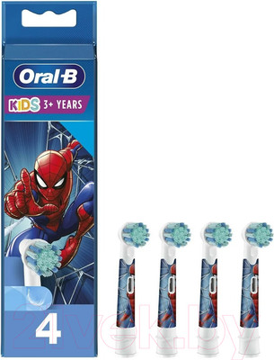 Набор насадок для зубной щетки Oral-B EB10S Spiderman (4шт)